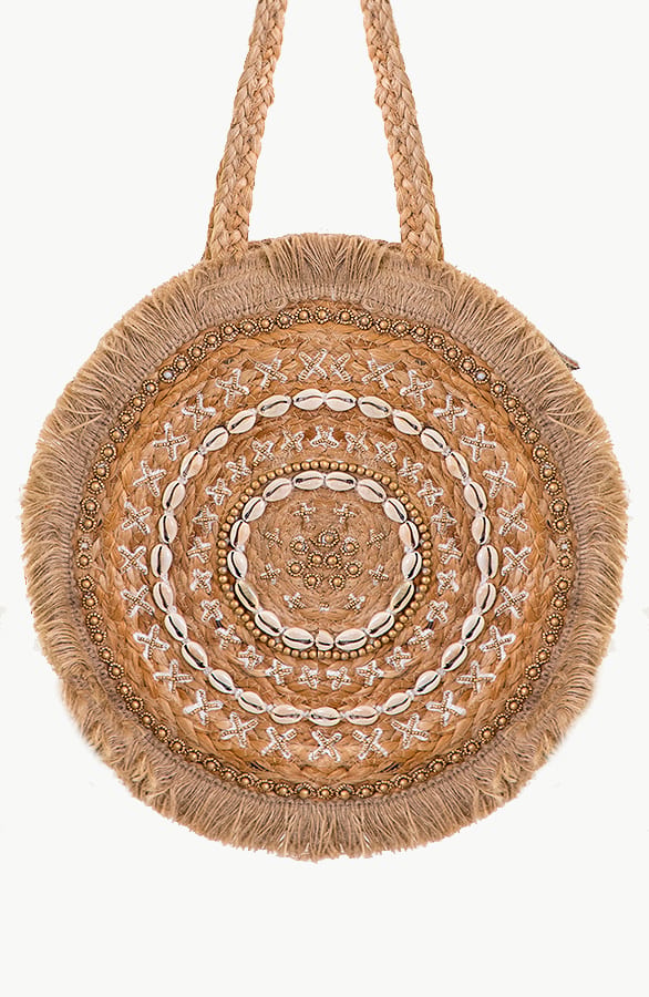 Round Beach Bag Shells – shoparchief, foto 1