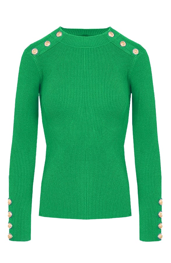Sailor Rib Trui Bright Green – shoparchief, foto 1
