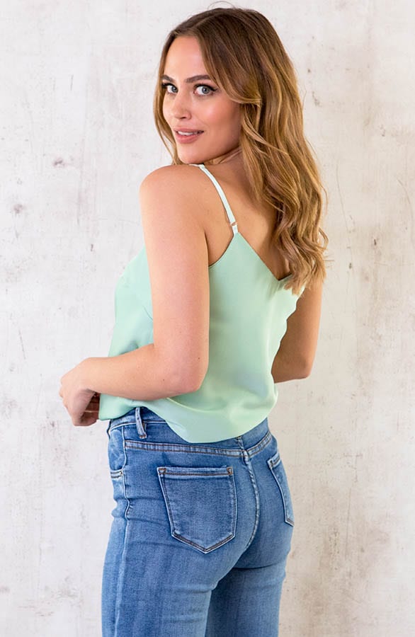 Silk Touch Spaghetti Top Mint 2.0 – shoparchief, foto 3
