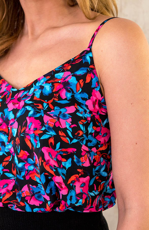 Spaghetti Top Print Marant Blauw – shoparchief, foto 6