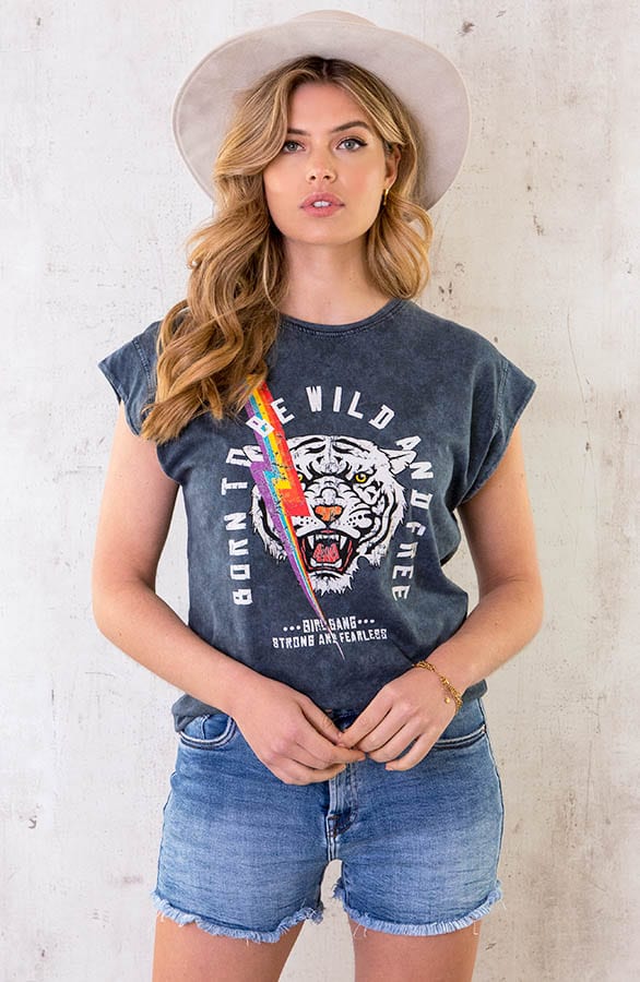 Stone Wash Tiger Top Rainbow – shoparchief, foto 2