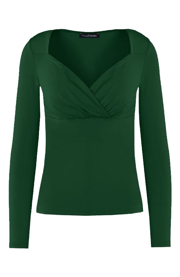 Stretch Overslag Top Smaragd – shoparchief, foto 1