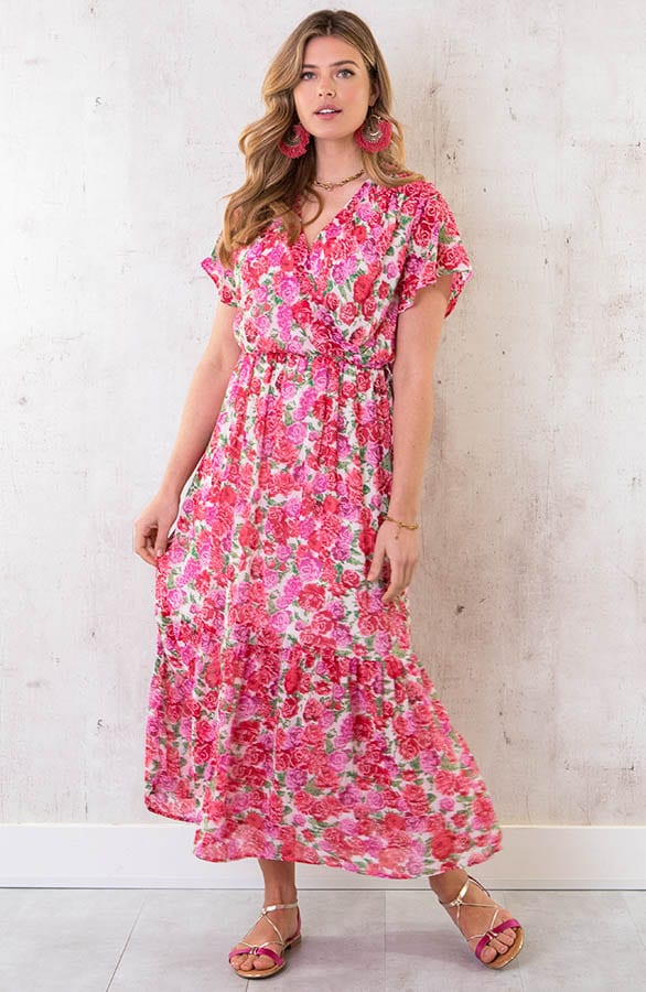 Summer Vibes Maxi Kleid Fuchsia, Shoparchiv, Foto 2