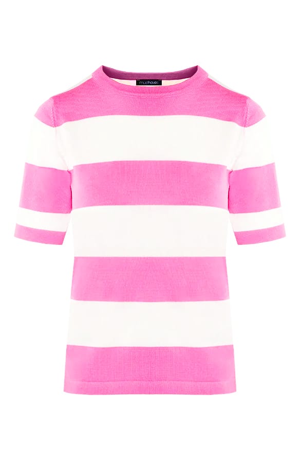 Top Met Strepen Roze Wit – shoparchief, foto 1