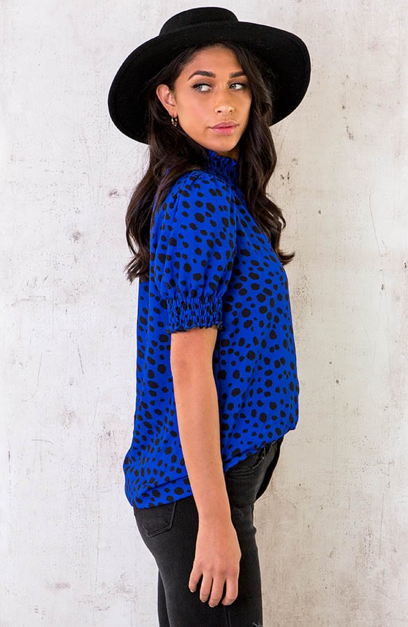 Cheetah Col Top Kobalt – shoparchief, foto 3