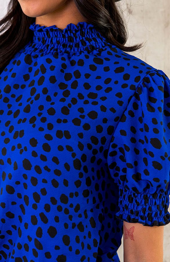 Cheetah Col Top Kobalt – shoparchief, foto 5