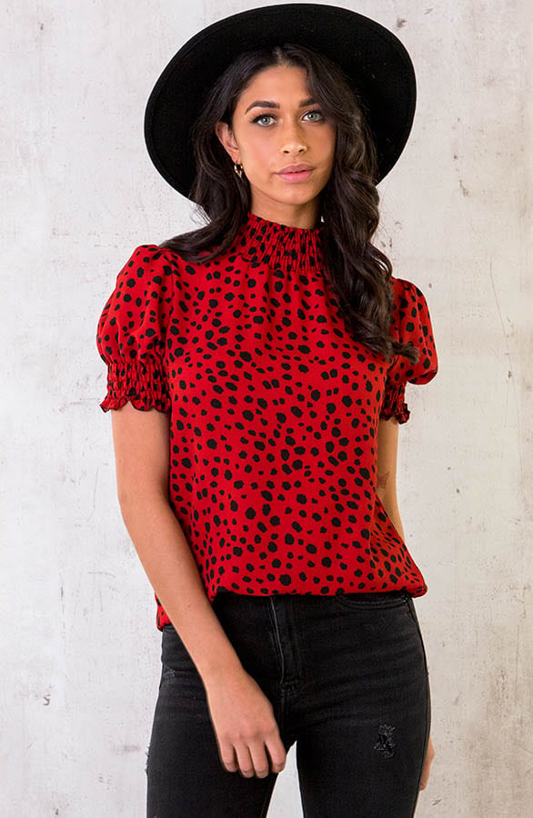 Cheetah Col Top Rood – shoparchief, foto 1