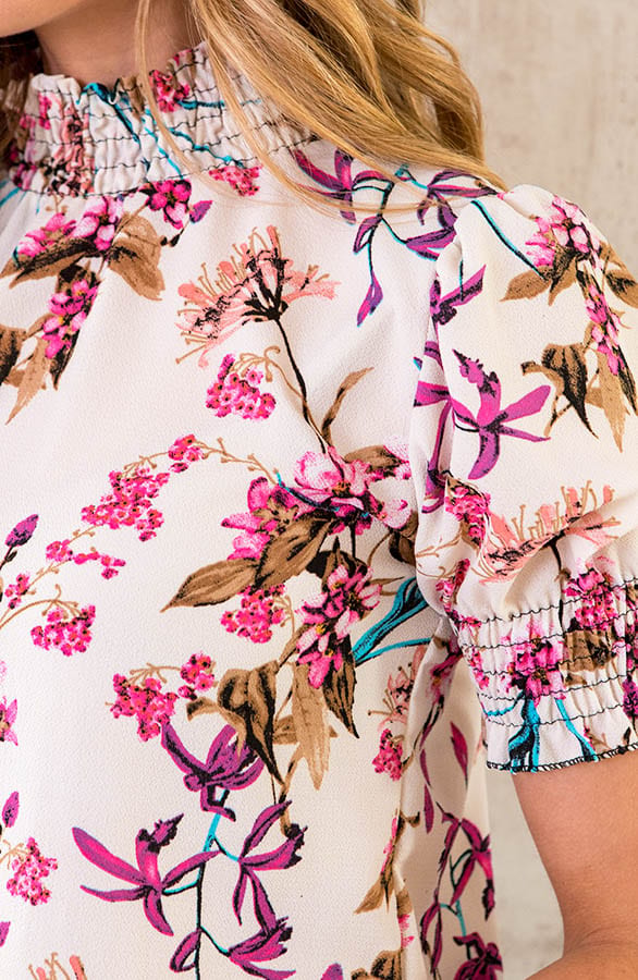 Col Top Bloemen Ecru – shoparchief, foto 5