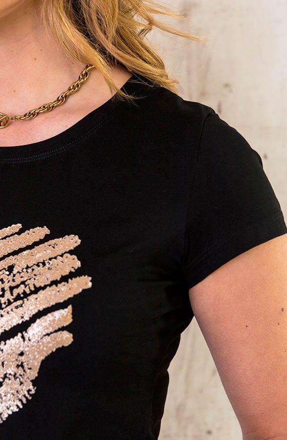 Golden Heart Top Zwart – shoparchief, foto 5