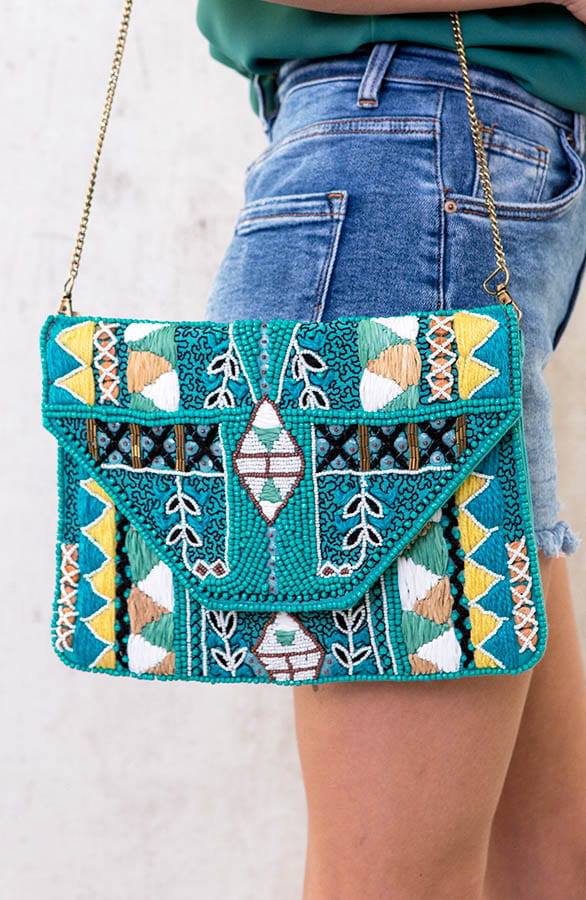 Kralen Tas Boho Turqouise – shoparchief, foto 2