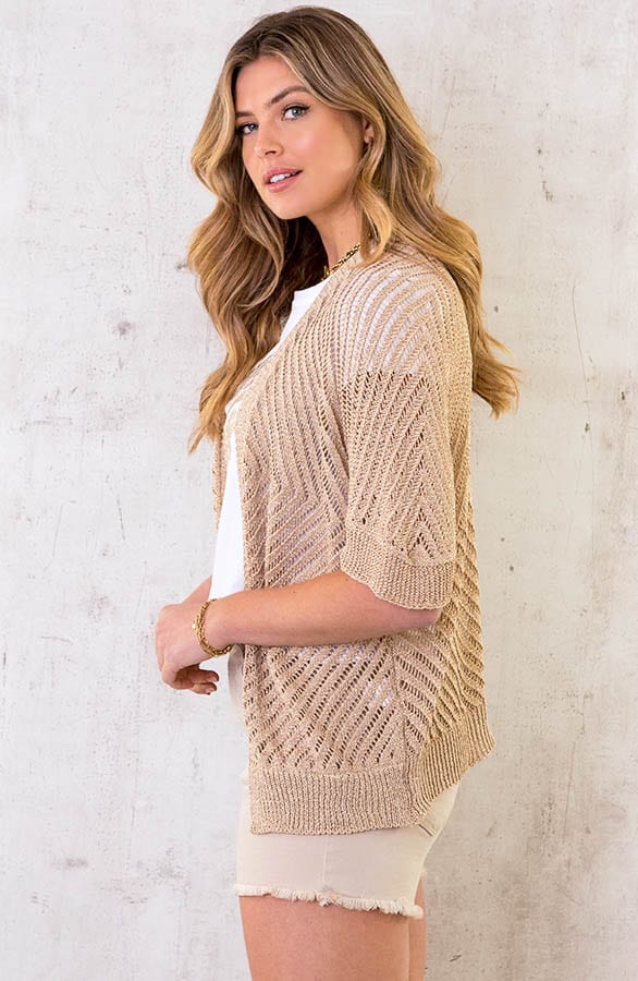 Lurex Vest Goud – shoparchief, foto 3