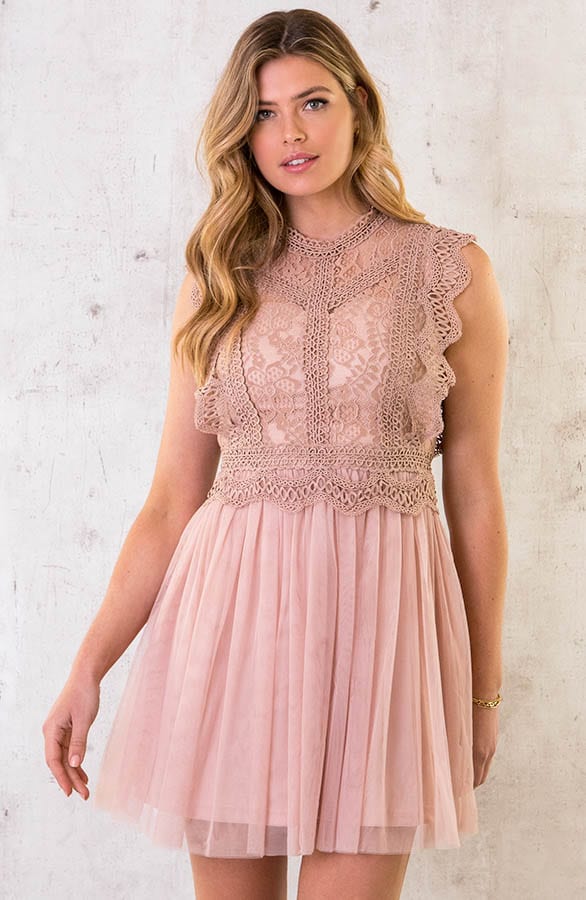 Luxury Kanten Tule Dress – shoparchief, foto 1