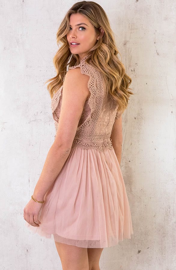 Luxury Kanten Tule Dress – shoparchief, foto 4