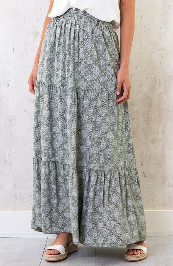 Maxi Rok Print Army – shoparchief, foto 1