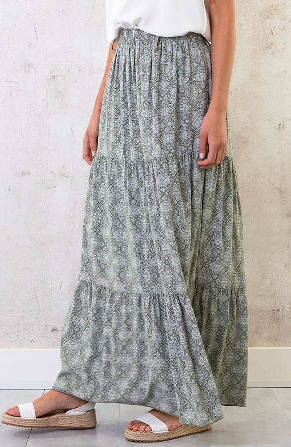 Maxi Rok Print Army – shoparchief, foto 2