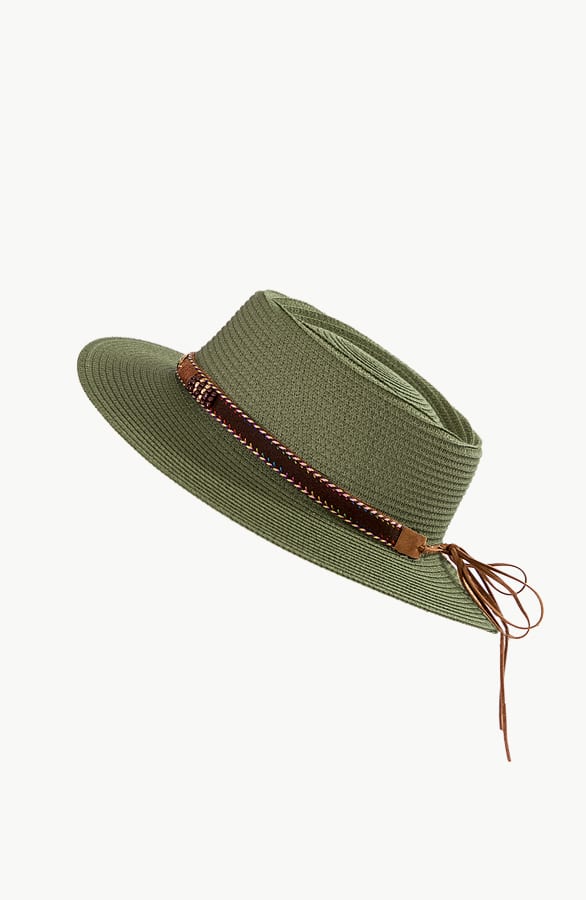 Rieten Boho Hoed Army – shoparchief, foto 1