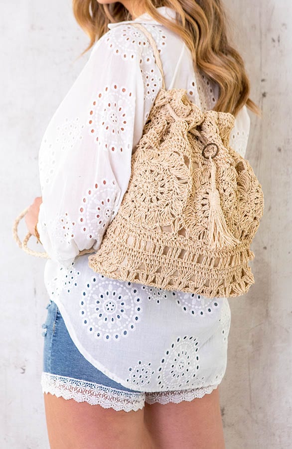 Rotan Rugtas Beige – shoparchief, foto 6