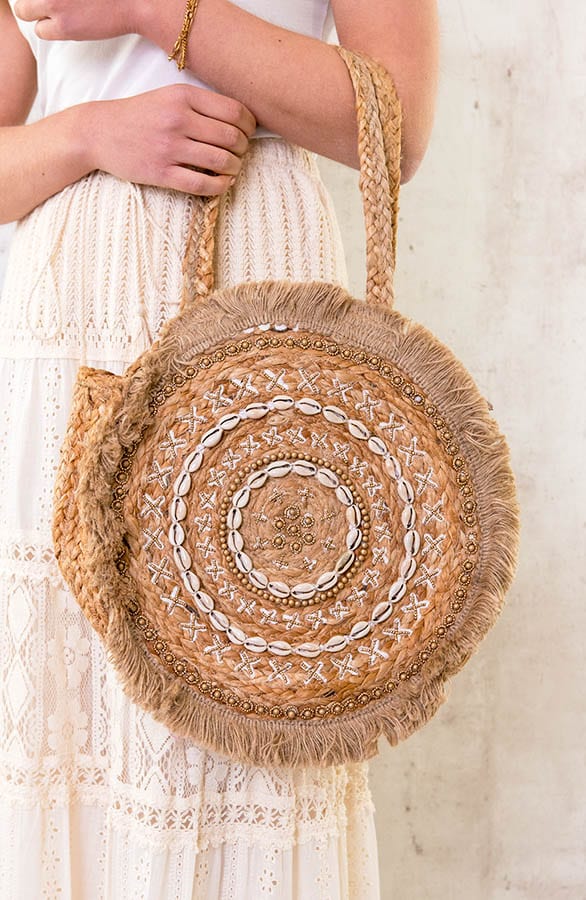Round Beach Bag Shells – shoparchief, foto 2