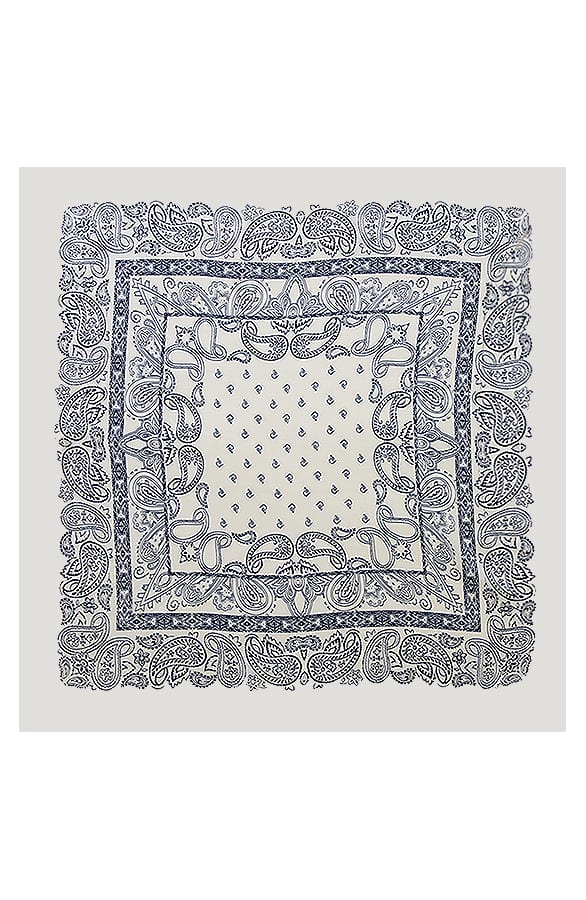 Silk Bandana Print Ecru – shoparchief, foto 2