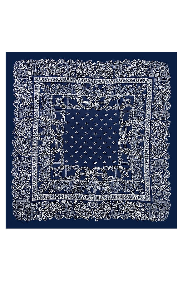Silk Bandana Print Kobalt – shoparchief, foto 2