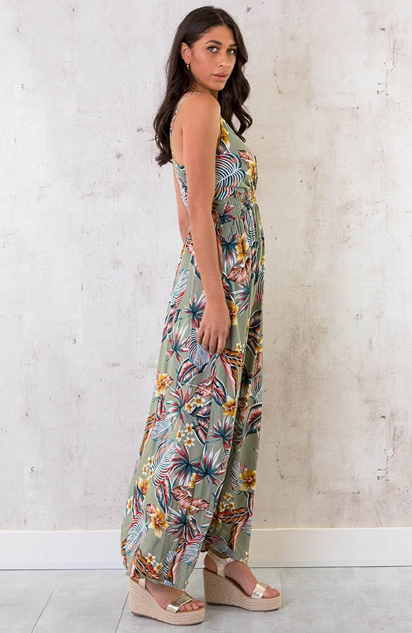Spaghetti Maxi Jurk Tropic Dust Mint – shoparchief, foto 3