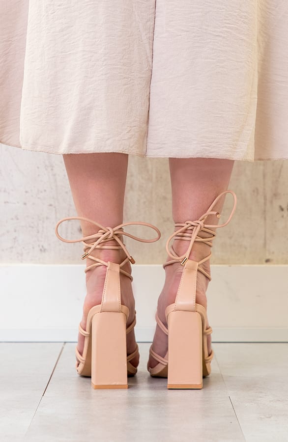 Strik Heels Beige – shoparchief, foto 3