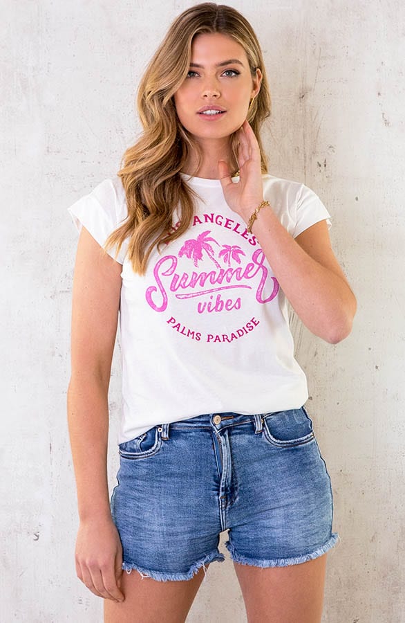 Summer Vibes It-Shirt Fuchsia, Shoparchiv, Foto 2