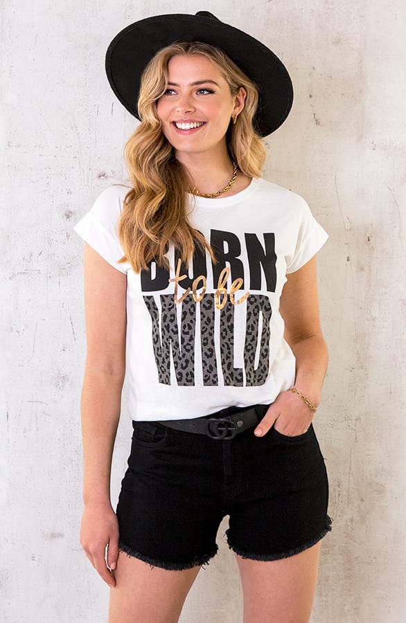 Born To Be Wild It-shirt Zilver – shoparchief, foto 2