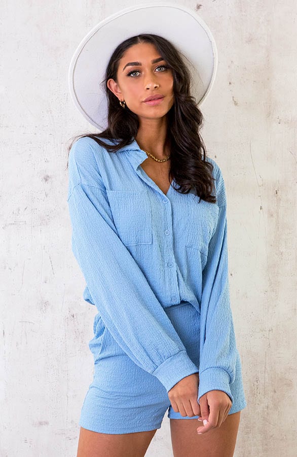 Comfy Shorts Lichtblauw – shoparchief, foto 3