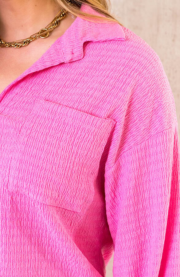 Comfy Blouse Roze – shoparchief, foto 5
