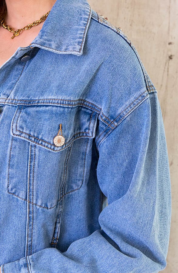 Embroidery Fringe Denim Jacket – shoparchief, foto 5