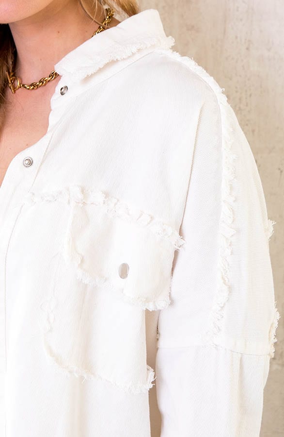 Ibiza Tassel Jacket Oversized Wit – shoparchief, foto 9
