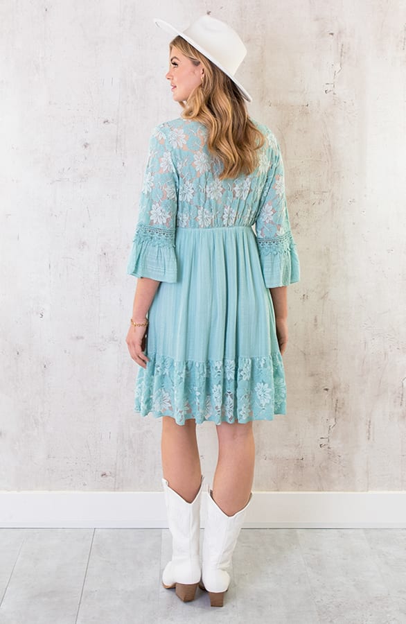 Kanten Jurk Mint – shoparchief, foto 5