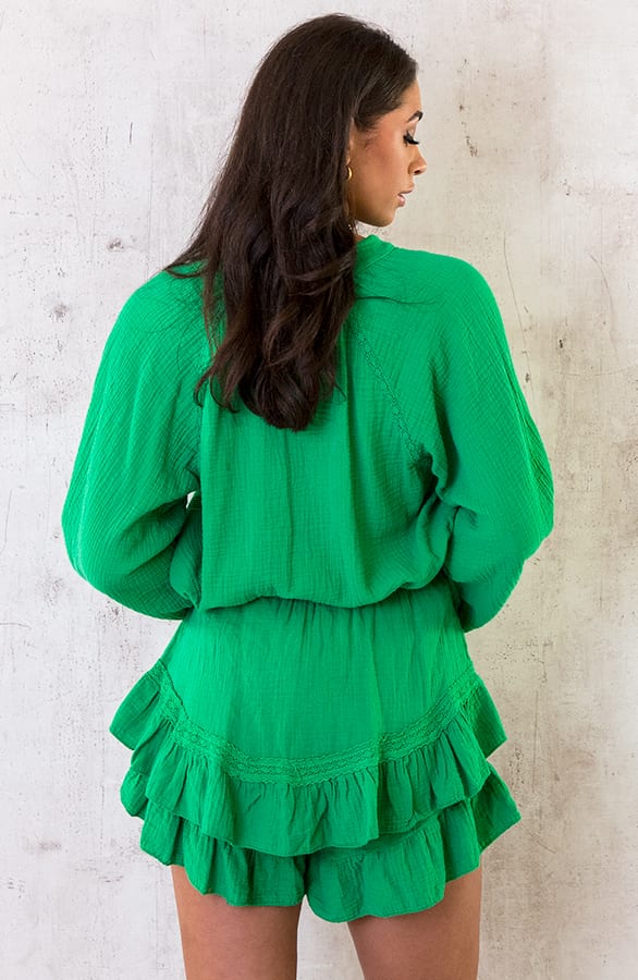 Skort Mousseline Bright Green – shoparchief, foto 6