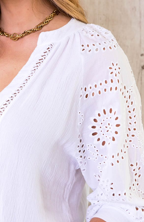 Marant Embroidery Blouse Ecru – shoparchief, foto 11