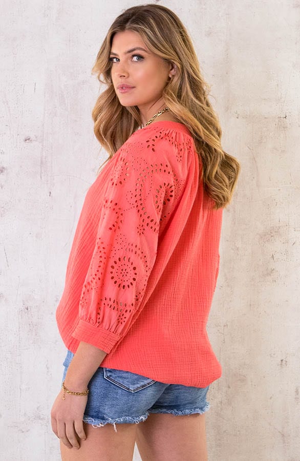 Marant Embroidery Blouse Koraal – shoparchief, foto 4