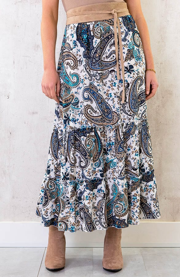 Maxi Rok Paisley Kobalt – shoparchief, foto 1