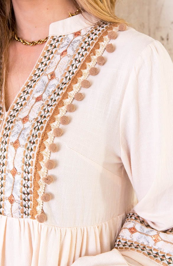 Midi Tuniek Boho Beige – shoparchief, foto 5