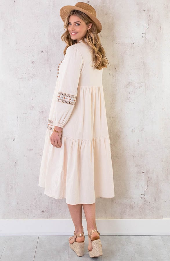 Midi Tuniek Boho Beige – shoparchief, foto 4