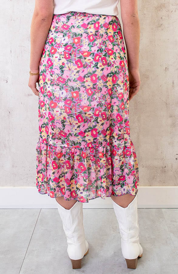 Overslag Bloemen Rok Midi – shoparchief, foto 3