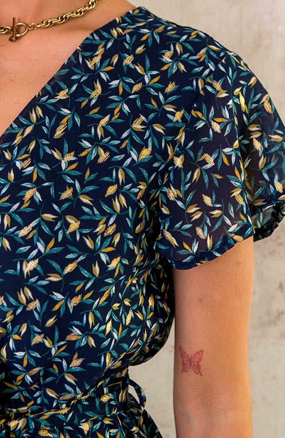 Overslag Jurk Leaves Marine – shoparchief, foto 6