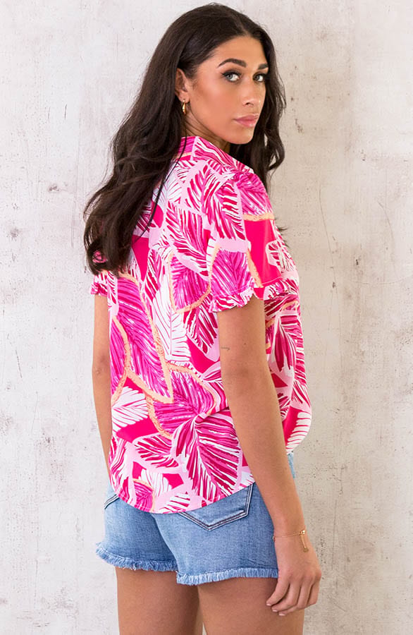 Palm Blouse Roze – shoparchief, foto 4