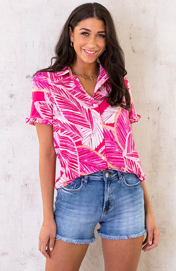Palm Blouse Roze – shoparchief, foto 2