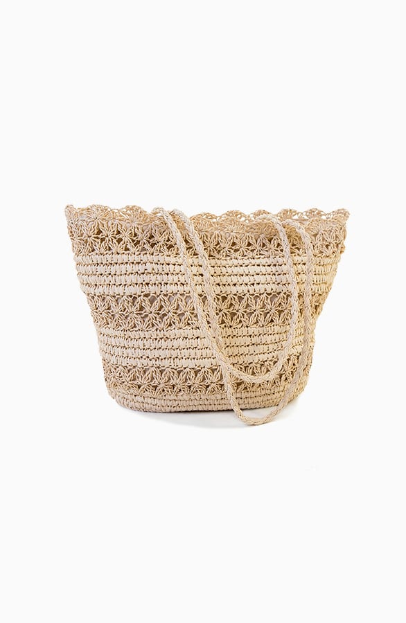 Rieten Rafta Shopper Met Rits – shoparchief, foto 1
