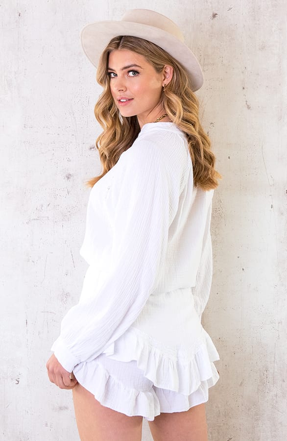 Skort Mousseline Ecru – shoparchief, foto 5