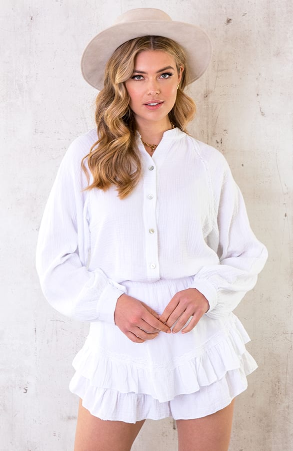 Skort Mousseline Ecru – shoparchief, foto 3