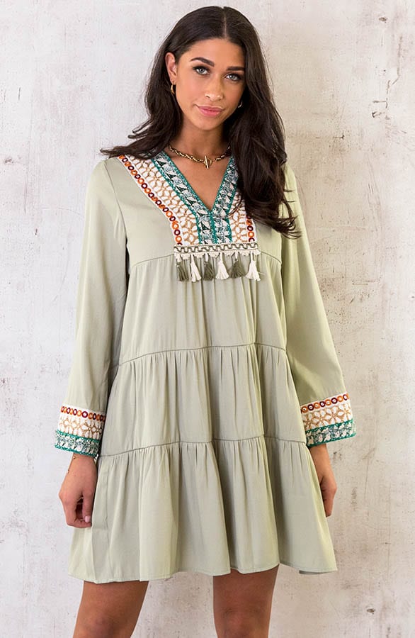 Tuniek Kralen Boho Light Army – shoparchief, foto 1