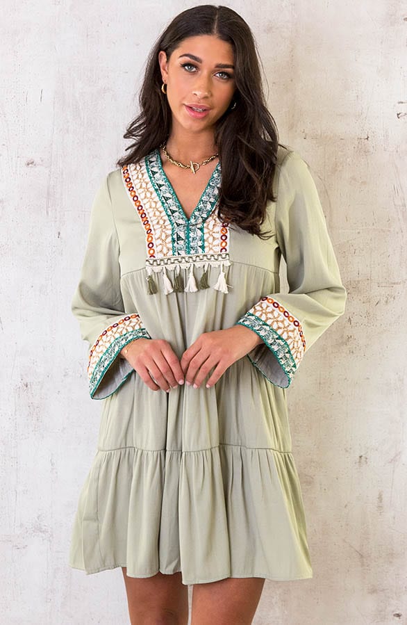 Tuniek Kralen Boho Light Army – shoparchief, foto 2