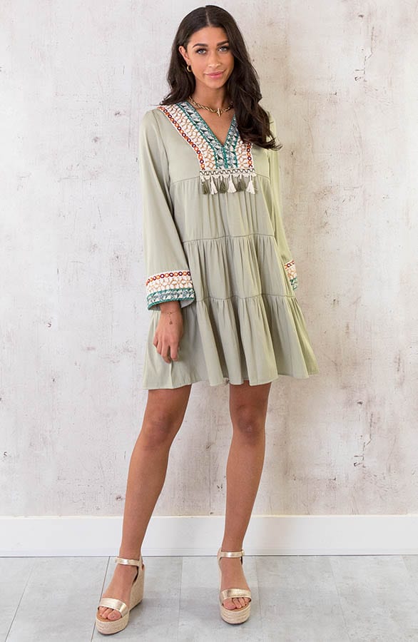 Tuniek Kralen Boho Light Army – shoparchief, foto 6