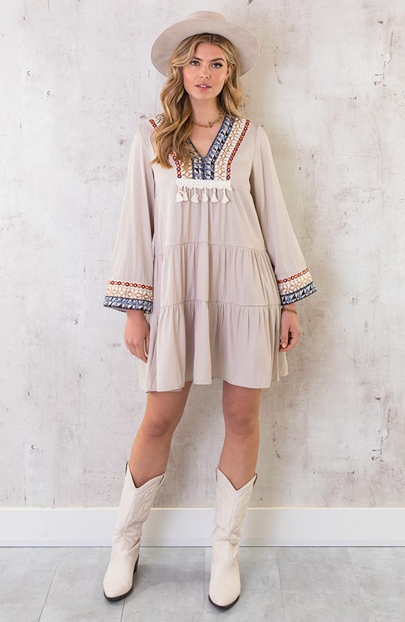 Tuniek Kralen Boho Beige – shoparchief, foto 6